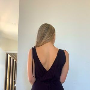 Black Maxi Dress w/ tie traps